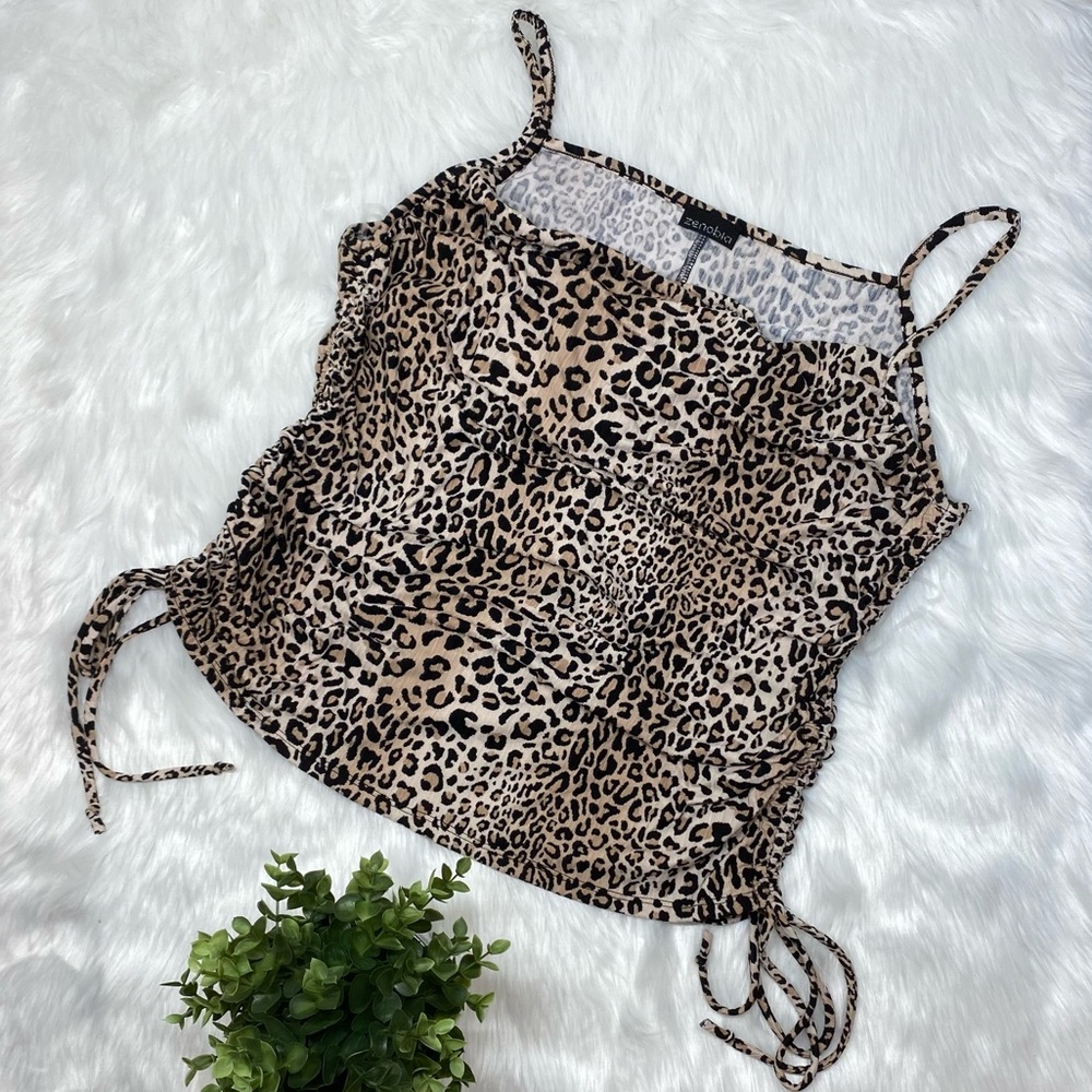Zenobia Brown or Black Women’s Print Top
